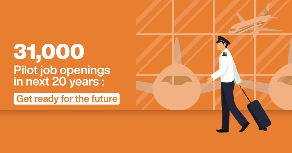 31,000 pilot job openings in next 20 years