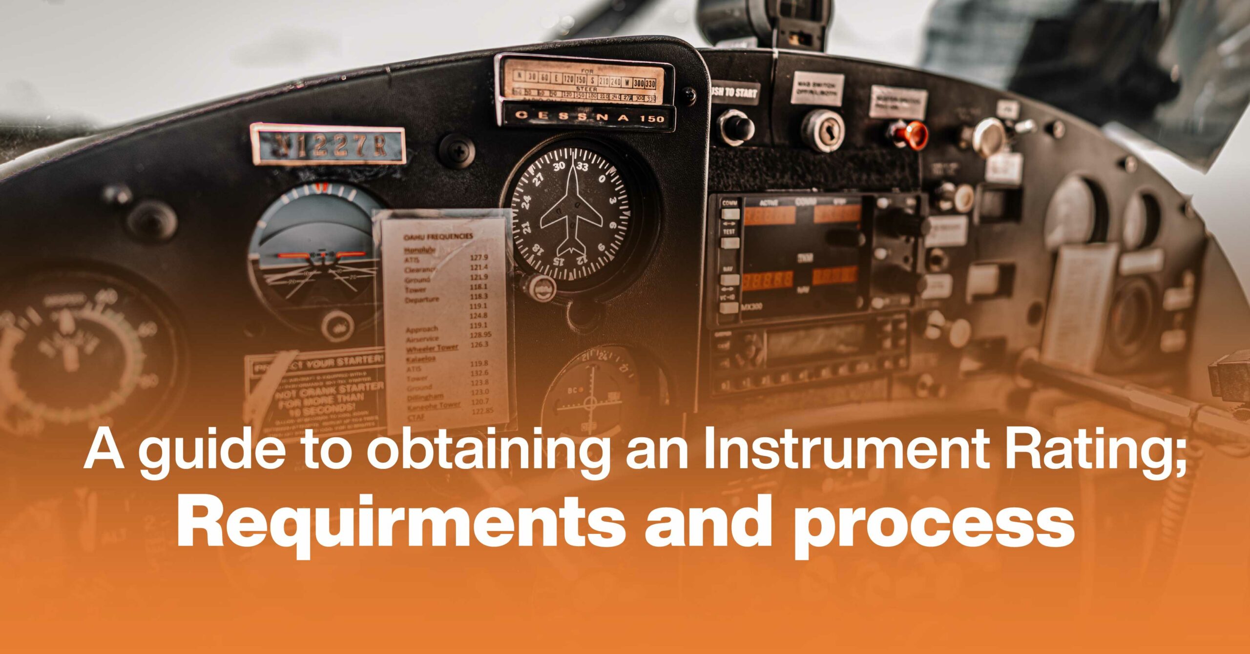 A Guide To Obtaining An Instrument Rating